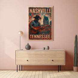 Nashville Vibes Wanderlust Photography Realism Poster