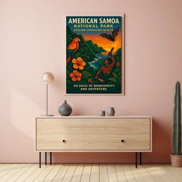 American Samoa Adventure National Park Poster