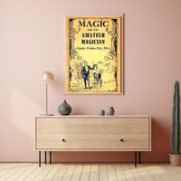 Magic for Amateur Magician Vintage Artistic Poster