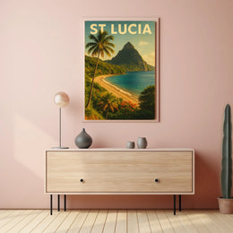 St. Lucia Paradise Poster