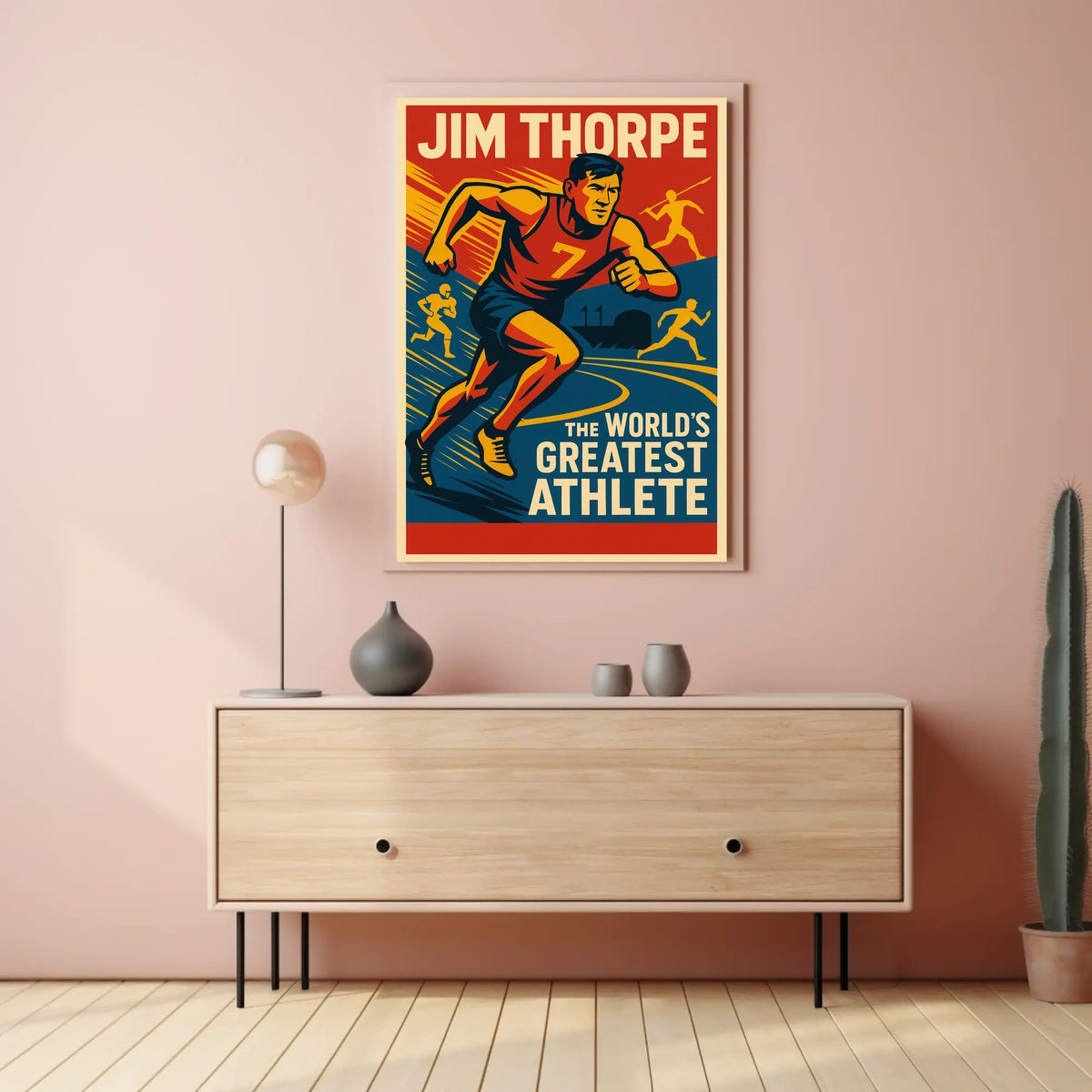 Jim Thorpe Legendary Athlete Poster