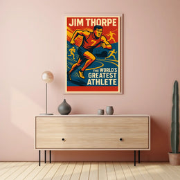 Jim Thorpe Legendary Athlete Poster