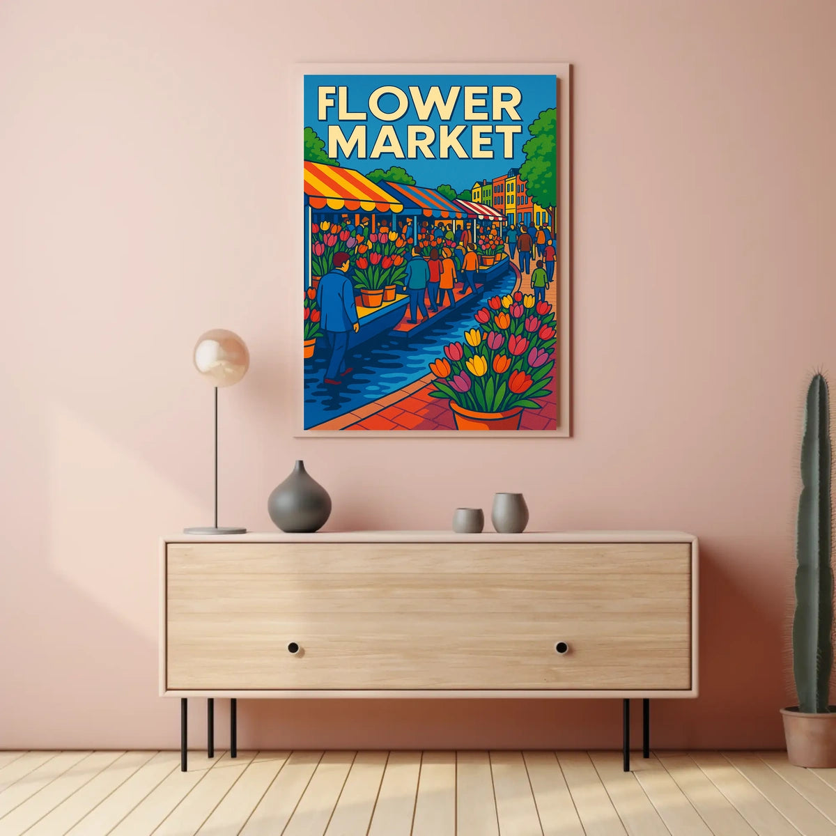 Flower Market Extravaganza Poster