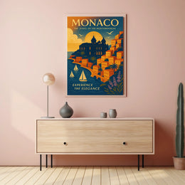 Monaco The Jewel of the Mediterranean Poster