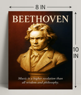 Beethoven Musical Genius Poster PosterGoat