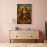 Saint Adele Noblewoman And Abbess Poster