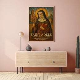 Saint Adele Noblewoman And Abbess Poster