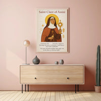 Saint Clare of Assisi Poster PosterGoat