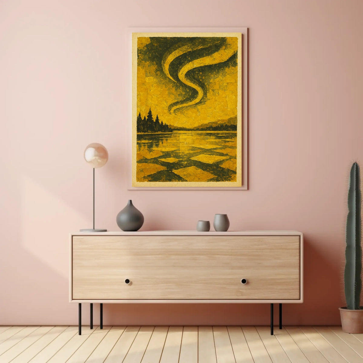 Serene Landscape At Dusk Poster