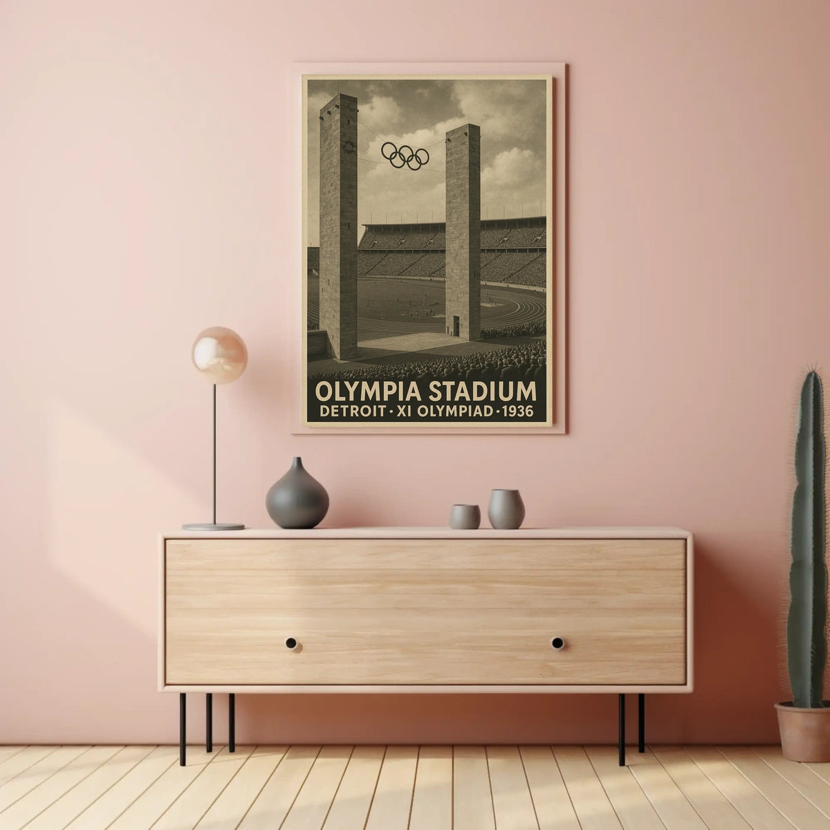 Olympia Stadium XI Olympiad 1936 Poster