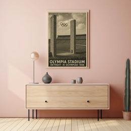 Olympia Stadium XI Olympiad 1936 Poster