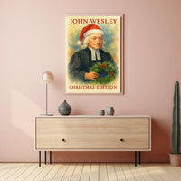 Stylized Christmas Historical Figure Portrait - Artistic Poster