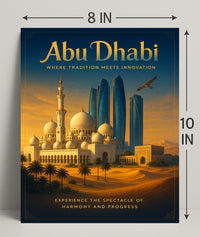 Abu Dhabi: Harmony of Tradition and Progress Travel Poster