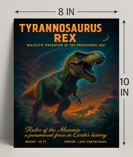 Tyrannosaurus Rex Majestic Adventure Animal Poster