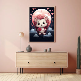 Moonlight Romance Digital Painting Poster