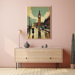 Rainy Day in London Poster