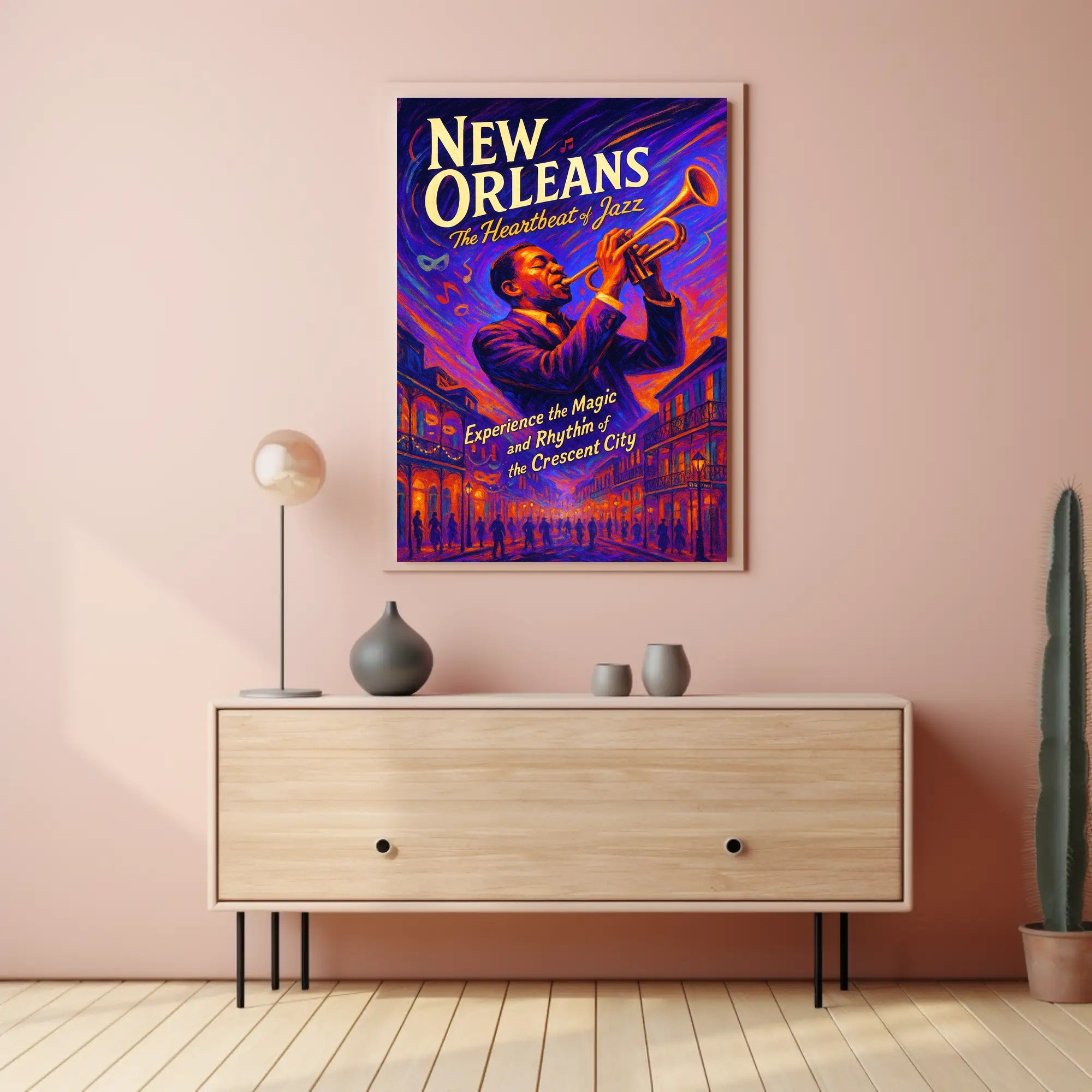New Orleans The Heartbeat of Jazz Poster PosterGoat