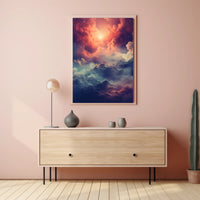 Celestial Mountainscape Poster