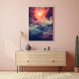 Celestial Mountainscape Poster