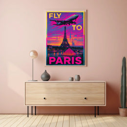 Fly To Paris Poster