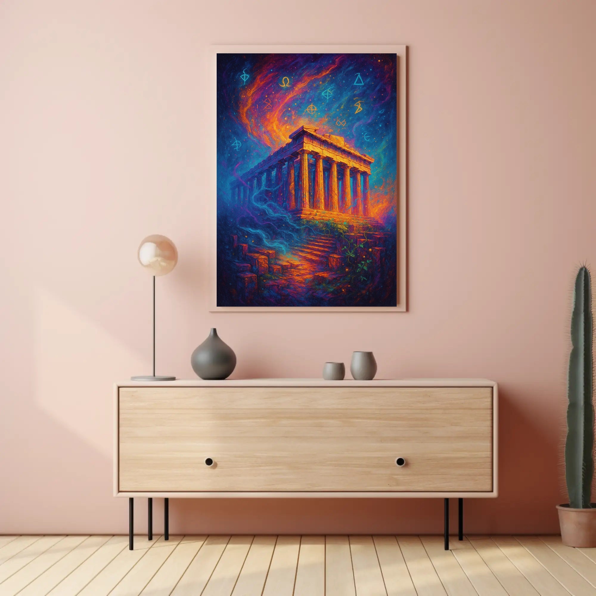 Parthenon Mystical Poster Wall Art Print Decor