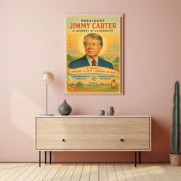 Jimmy Carter Leadership Journey Poster Wall Art PosterGoat