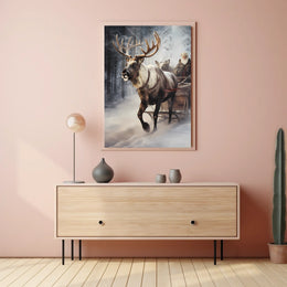 Winter Sleigh Ride Poster