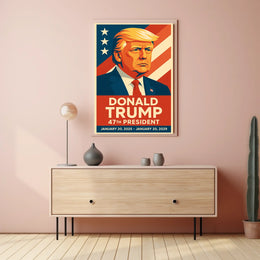 Trump Visionary American Dream Patriotic Pop Art Poster
