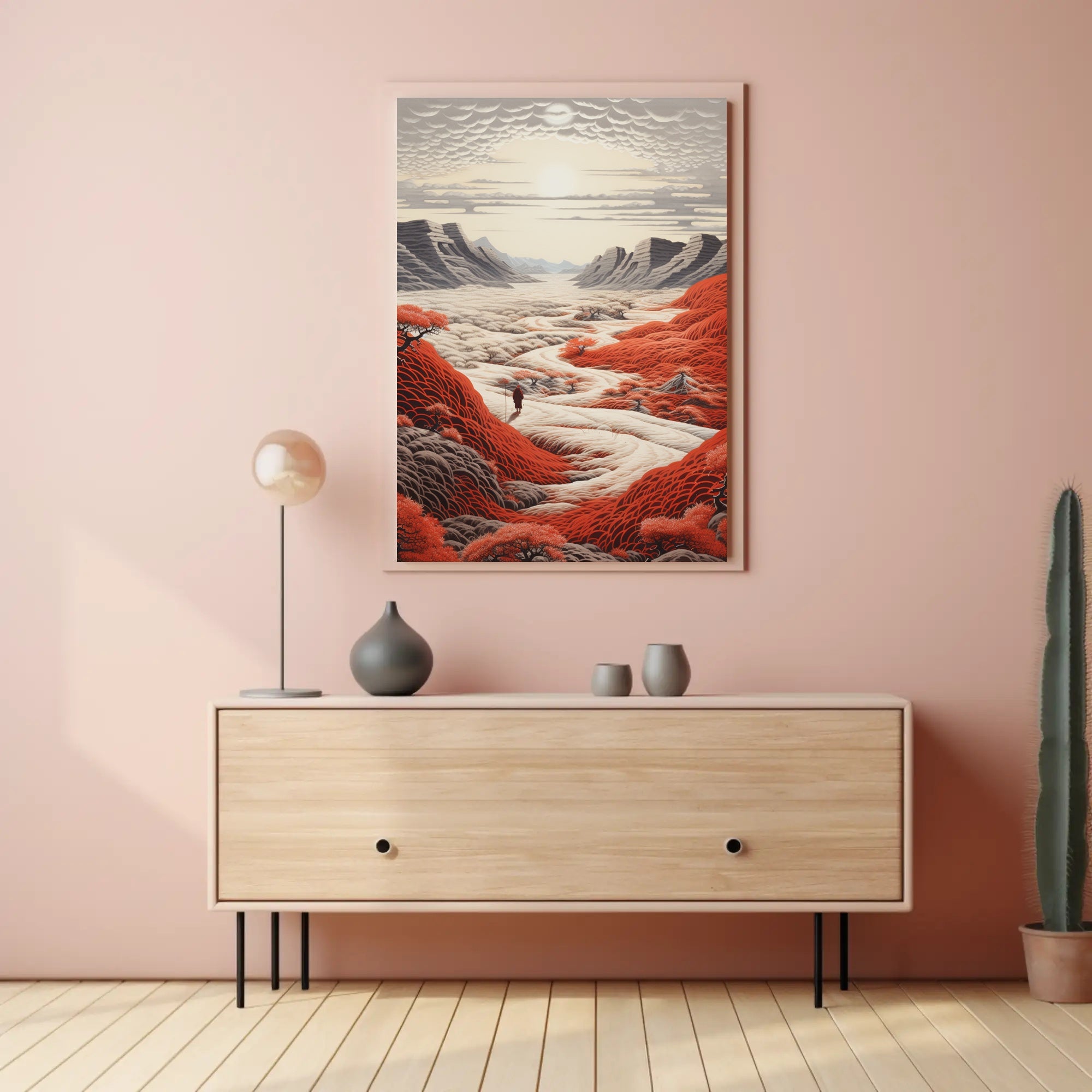 Journey Through The Crimson Valley Poster