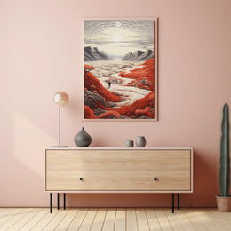 Journey Through The Crimson Valley Poster