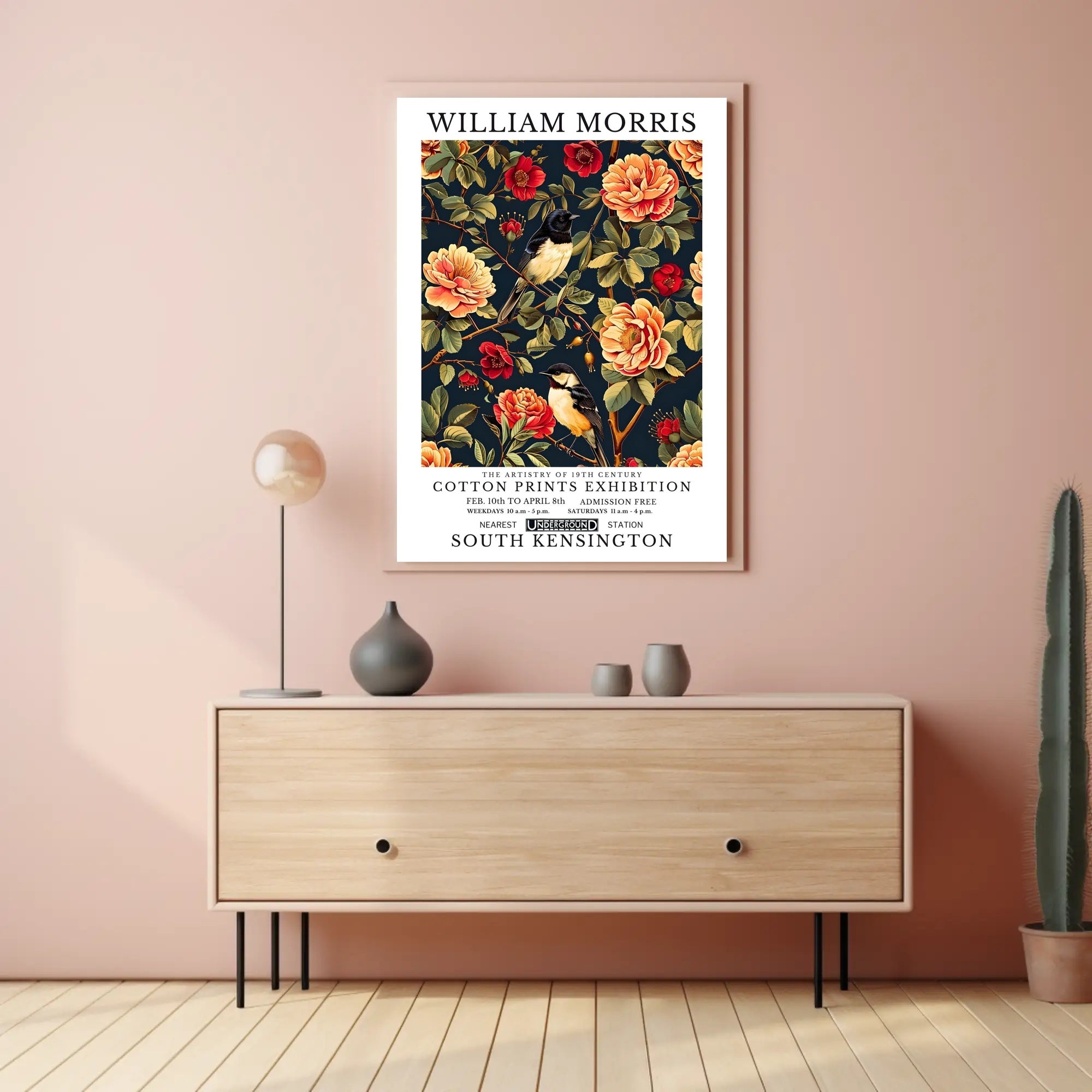 William Morris Cotton Prints Cultural Heritage Poster