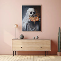 Ghostly Figure Surrealism Horror Humor Poster