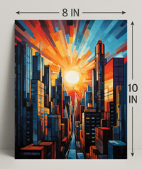 Urban Sunrise Poster PosterGoat