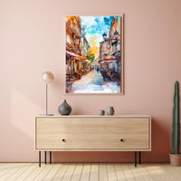 Vibrant Skadarlija Bohemian Street Scene In Serbia Poster
