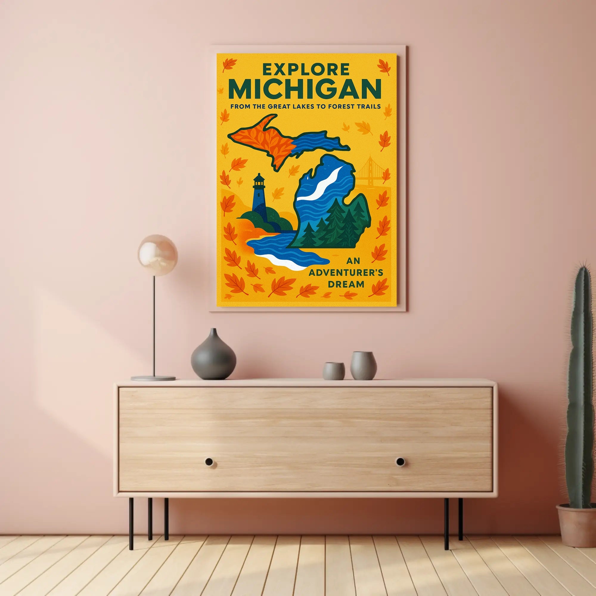 Explore Michigan Poster PosterGoat