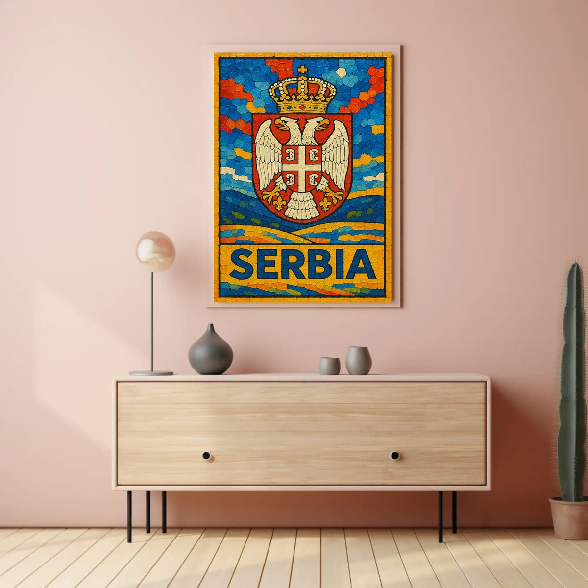 Serbia National Emblem Poster