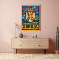 Serbia National Emblem Poster
