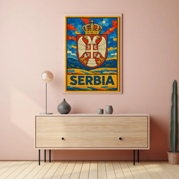 Serbia National Emblem Poster