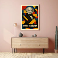 Martin Van Buren 8th President of the United States Abstract Pop Poster
