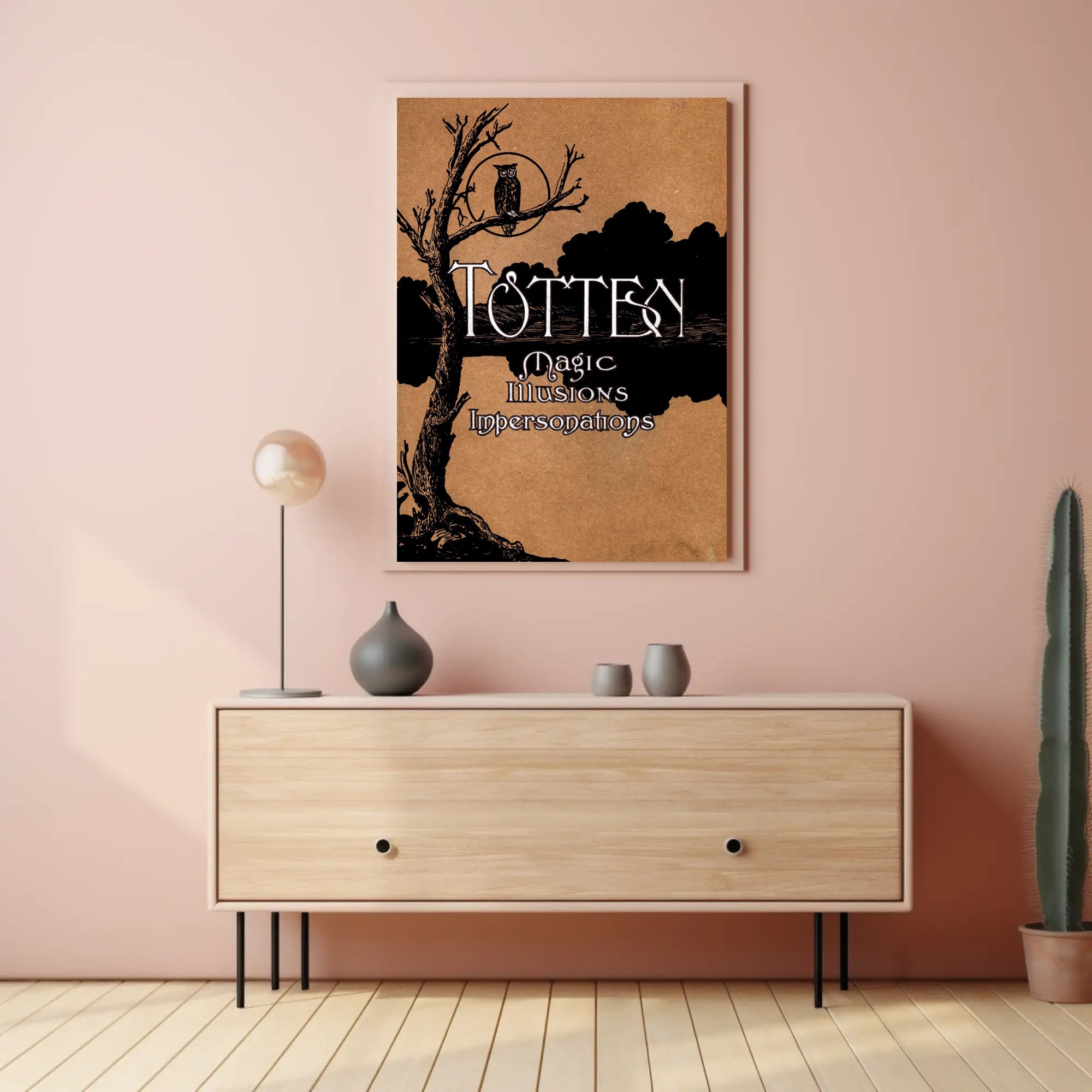 Magic and Mystery Vintage Artistic Illusion Poster