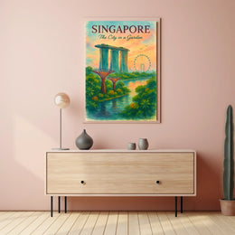 Singapore Serenity: Iconic Landmarks in Watercolor Art