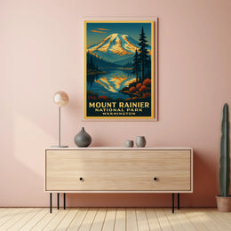 Mount Rainier National Park Poster