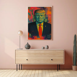 Pop-Art Statue of Liberty Political Propaganda Poster