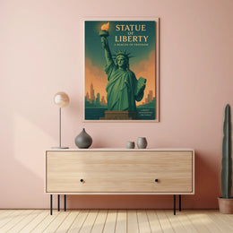 Statue of Liberty Vintage New York City Poster