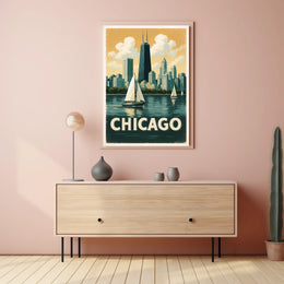 Chicago Skyline Poster