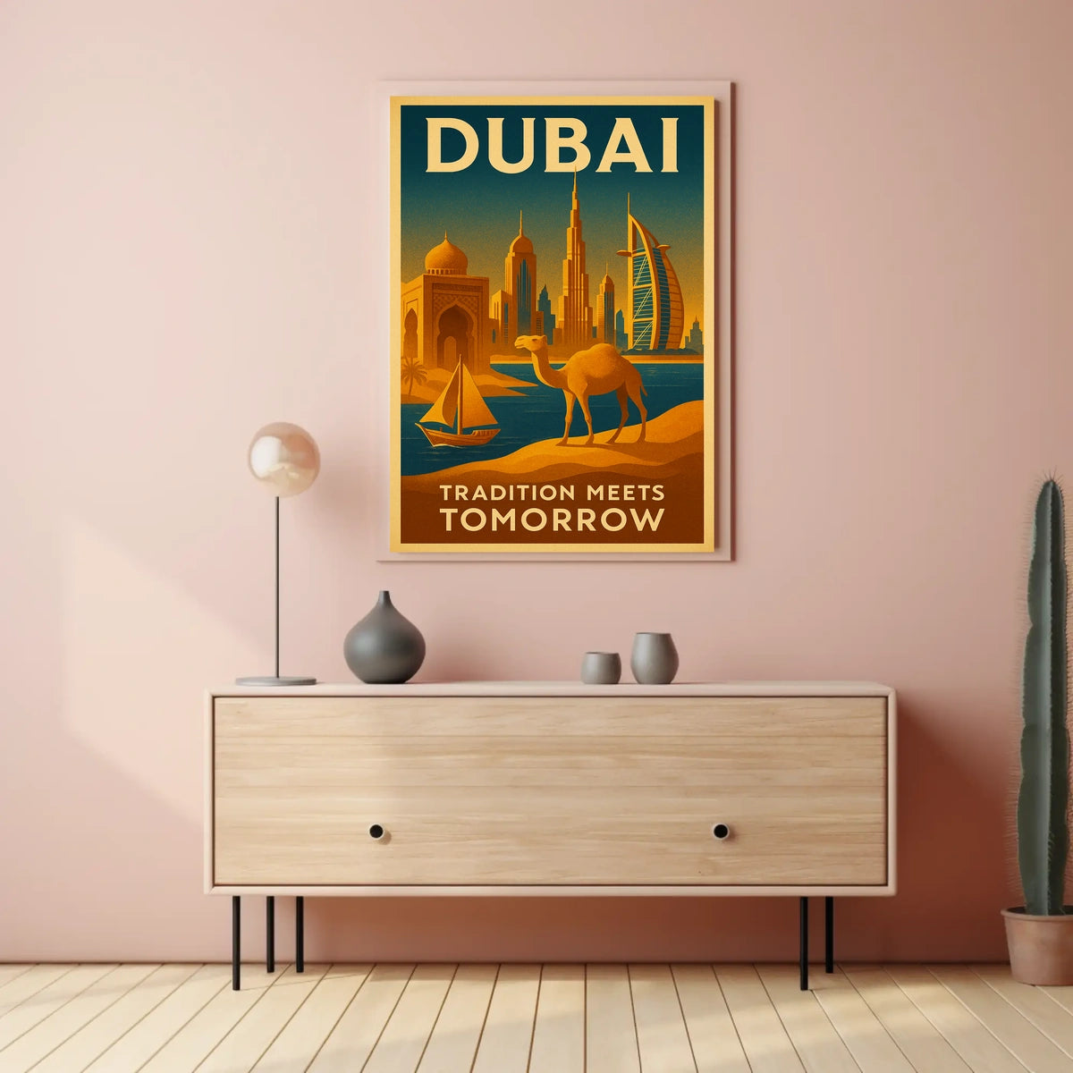 Dubai Skyline Poster Where Tradition Meets Tomorrow Decor
