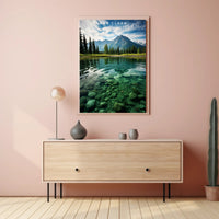 Lake Clark Tranquil Travel Poster Wall Art