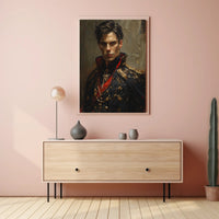 Regal Warrior Portrait Art Print for Home Decor PosterGoat
