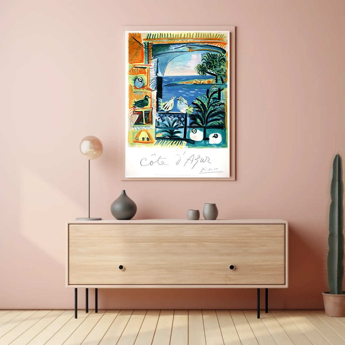 Côte DAzur Artistic Impression Poster