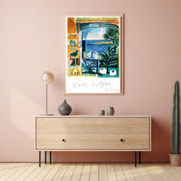 Côte DAzur Artistic Impression Poster